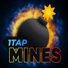 1Tap Mines game by Turbo Games – logo hosted on Pistolo Casino