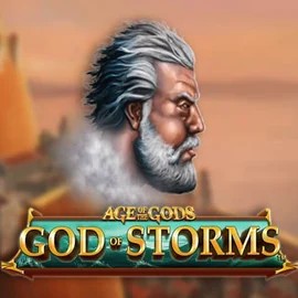 Official Slots logo: Age Of The Gods: God of Storms by Playtech at Pistolo Casino