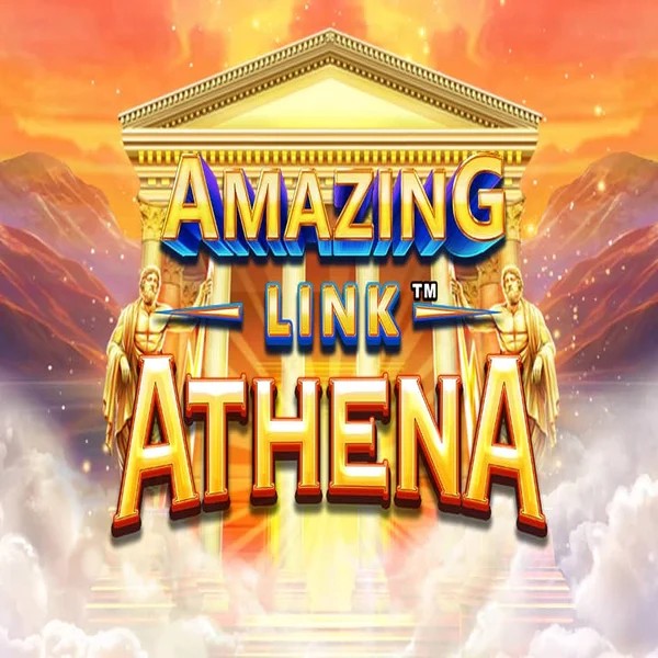 Amazing Link Athena slot logo by SpinPlay Games at Pistolo Casino