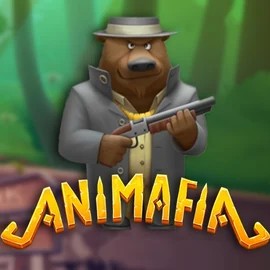 Animafia slot logo by Peter &amp; Sons at Pistolo Casino