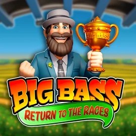 Big Bass Return to the Races logo by Pragmatic Play at Pistolo Casino
