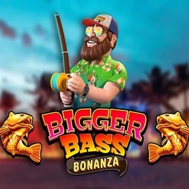 Bigger Bass Bonanza logo by Pragmatic Play at Pistolo Casino