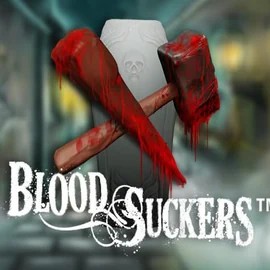 Blood Suckers slot logo by NetEnt at Pistolo Casino