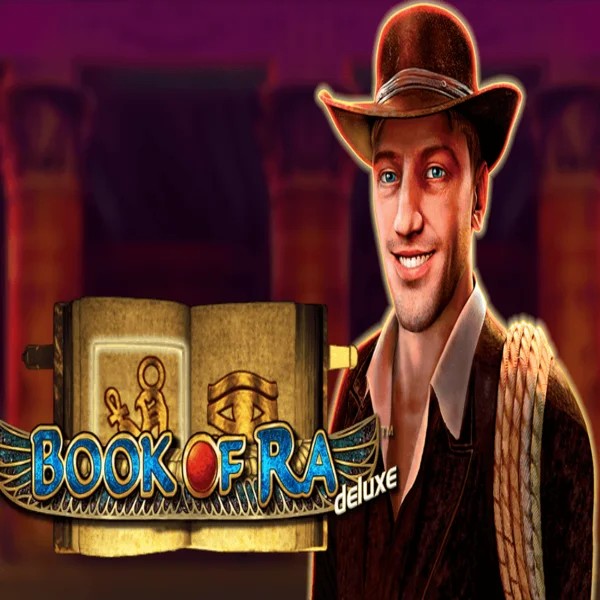 Book of Ra Deluxe game by Novomatic – logo hosted on Pistolo Casino