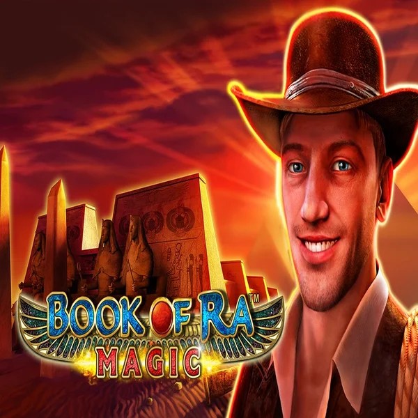 Book of Ra Magic casino game by Greentube – featured logo at Pistolo Casino