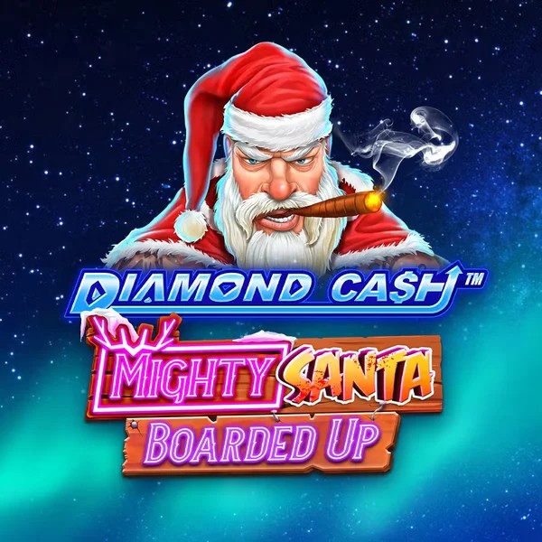 Diamond Cash Mighty Santa Boarded Up logo by Greentube Pistolo Casino
