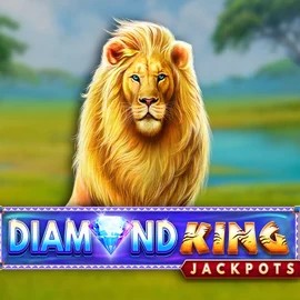 Diamond King Jackpots logo by SpinPlay Games at Pistolo Casino