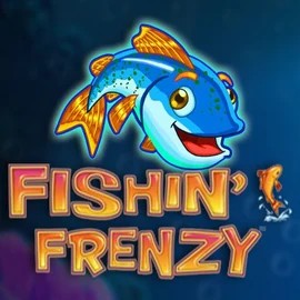 Fishin Frenzy slot logo by Blueprint Gaming at Pistolo Casino