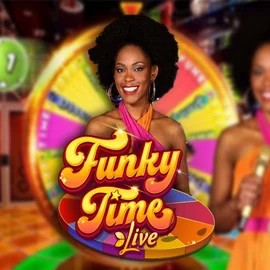 Official Live Casino logo: Funky Time by Evolution at Pistolo Casino
