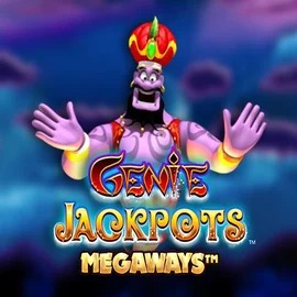 Genie Jackpots Megaways online game logo by Blueprint Gaming on pistolo.eu