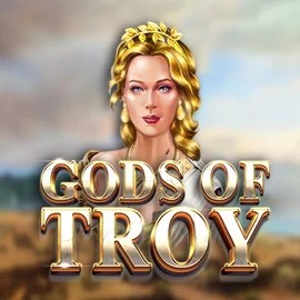 Gods of Troy slot logo by Red Tiger Gaming at Pistolo Casino