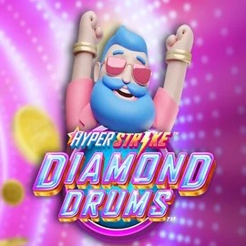 Hyper Strike Diamond Drums logo by Gameburger Studios at Pistolo Casino
