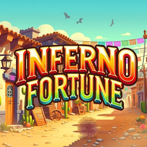 Inferno Fortune slot logo by Atomic Slot Lab at Pistolo Casino