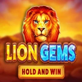 Lion Gems Hold and Win logo by Playson at Pistolo Casino
