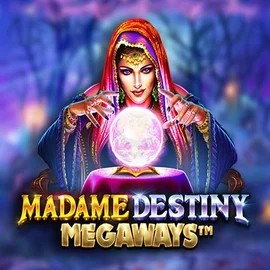 Madame Destiny Megaways logo by Pragmatic Play Pistolo Casino