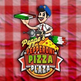 Peppe’s Pepperoni Pizza Plaza by Pragmatic Play, showcased at pistolo.eu – game logo