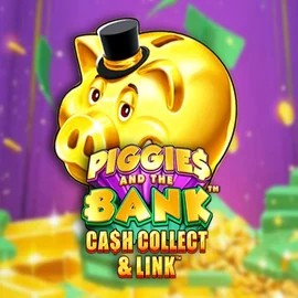 Piggies And The Bank Cash Collect & Link slot logo by Origins at Pistolo Casino