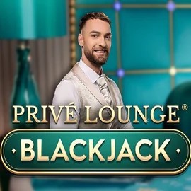 Privé Lounge Blackjack online game logo by Pragmatic Play on pistolo.eu