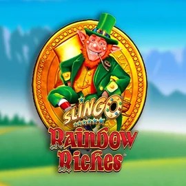 Slingo Rainbow Riches game by Gaming Realms – logo hosted on Pistolo Casino