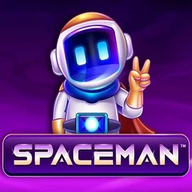 Spaceman slot logo by Pragmatic Play at Pistolo Casino