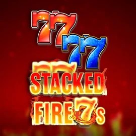 Stacked Fire 7s slot logo by Inspired Gaming at Pistolo Casino